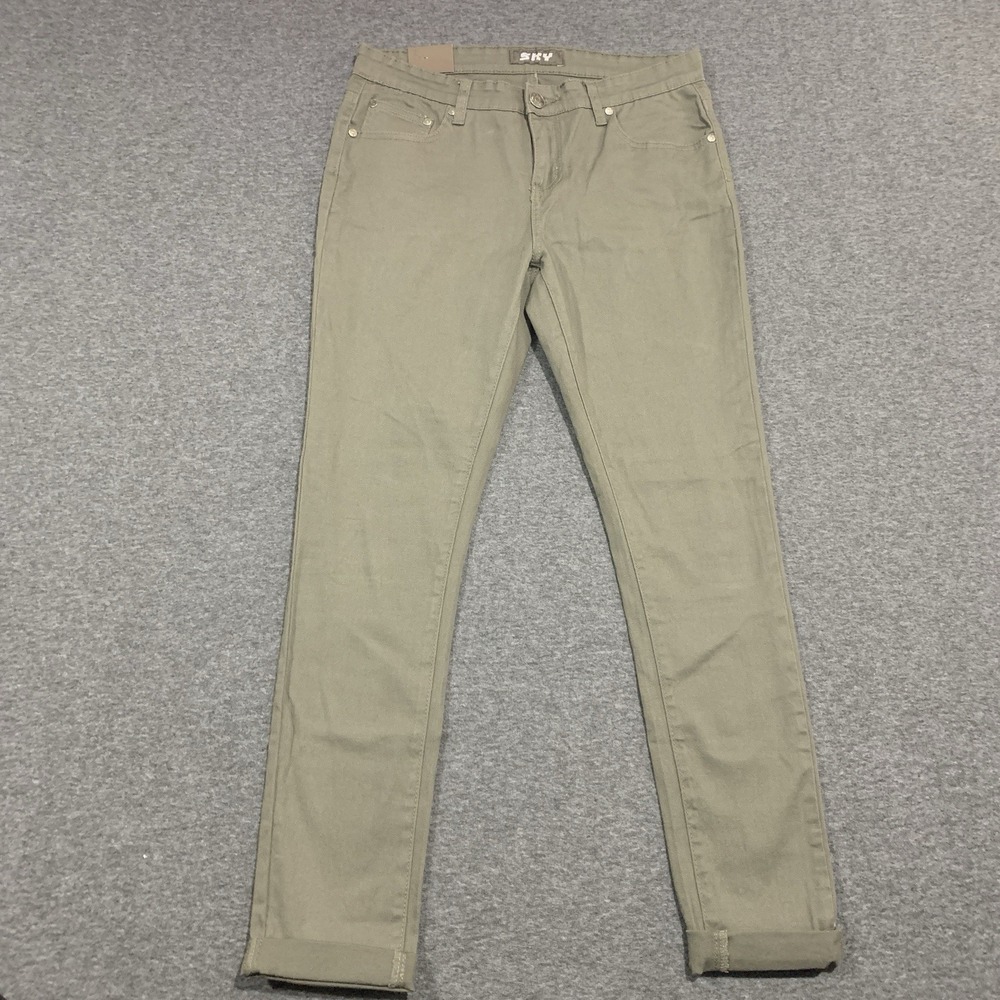 NWT SKY Women's Green Stretch Slim Skinny Jeans - Size 9/10 (30x27)